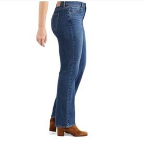 ​Levi's 545 Jeans 8 Short - Blue Bootcut Stretch Mid Rise Dark Wash Y2K Denim